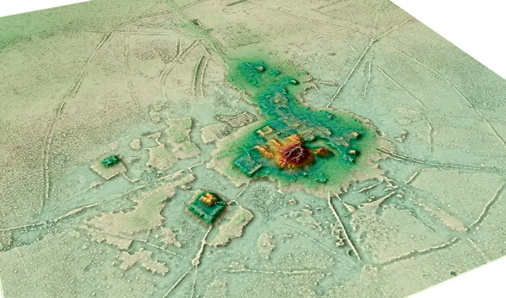 Mapa 3D de Cotoca. Foto: H. Prümers / Instituto Arqueológico Alemán