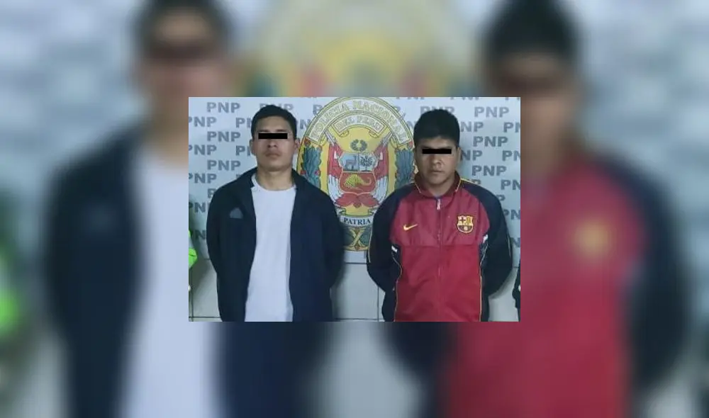 Trataron de escapar cuando vieron a la Policía. Foto: PNP