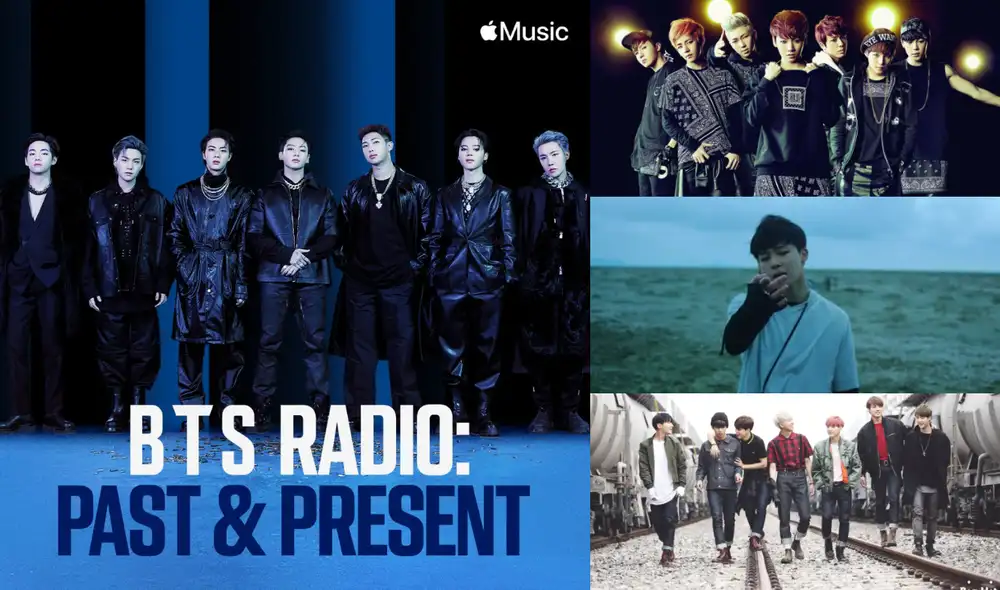 Revelaron sus elecciones en “BTS Radio: past & present”, programa de Apple Music que celebra el aniversario del grupo de k-pop. Foto: composición/Apple/Hybe