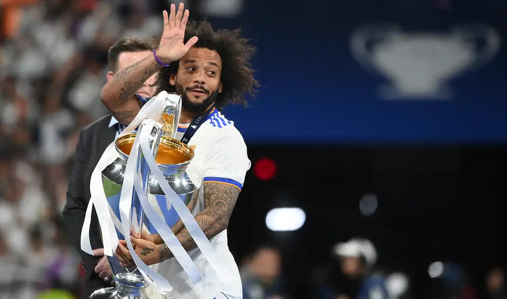 Marcelo es el jugador con más títulos en toda la historia del Real Madrid. Foto: AFP