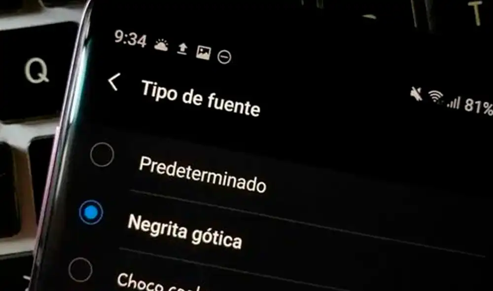 Para cambiar el tipo de letra no necesitarás ninguna aplicación de terceros. Foto: Robotina Para cambiar el tipo de letra no necesitarás ninguna aplicación de terceros. Foto: Robotina