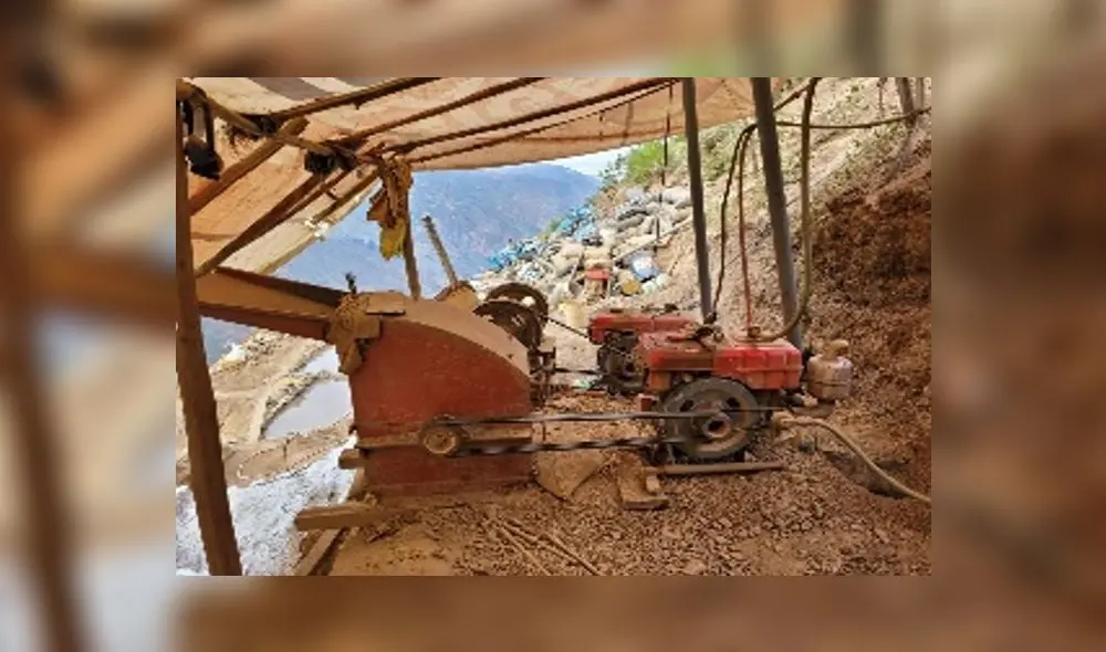 Los campamentos de mineros están ubicados en el caserío de Quillupampa, del distrito Angasmarca. Foto: PNP Los campamentos de mineros están ubicados en el caserío de Quillupampa, del distrito Angasmarca. Foto: PNP