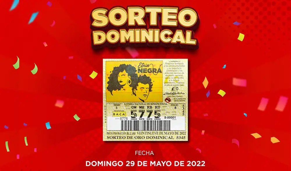 Este 29 de mayo de 2022, se realizará el Sorteo de Oro Dominical de la Lotería Nacional de Panamá. Foto: LNP/Twitter