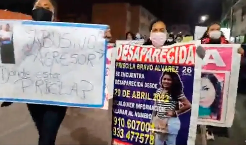 La madre de Priscila encabezó la movilización por las calles de Tacna. Foto: Captura Radio Uno La madre de Priscila encabezó la movilización por las calles de Tacna. Foto: Captura Radio Uno