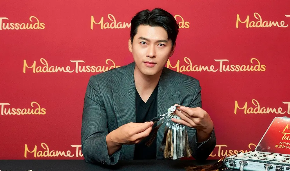 Hyun Bin, estrella de dramas coreanos, fue fotografiado y medido para la creación de su doble. Foto: Madame Tussauds