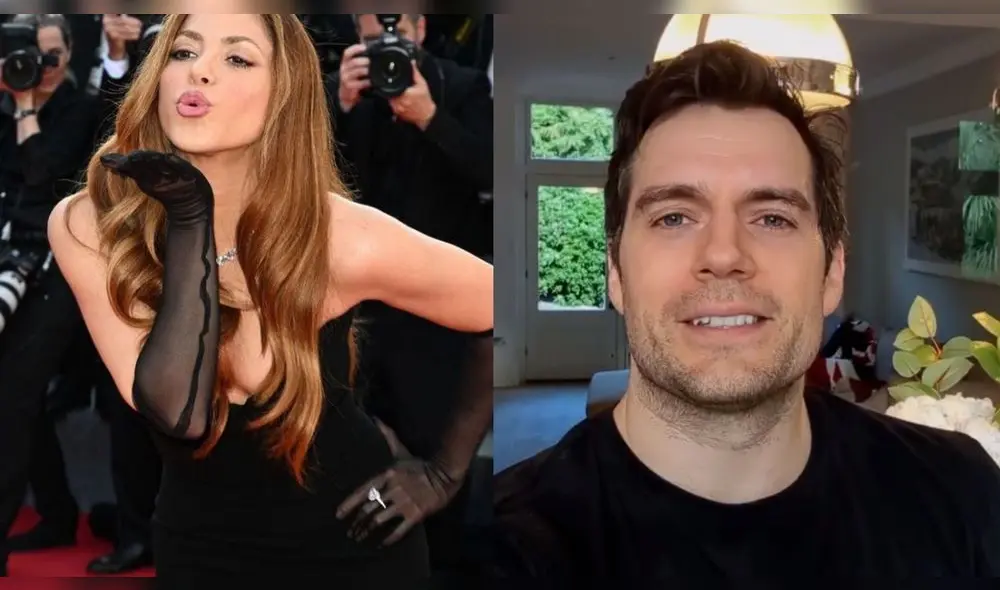 El actor Henry Cavill volteó a ver a Shakira en la alfombra roja. Foto: composición LR