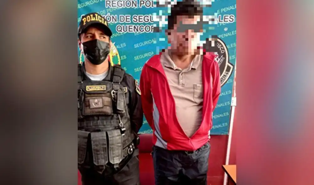 Tras la verificación de sus documentos, se comprobó que este era requerido por un juzgado de la provincia cusqueña de La Convención. Foto: Policía Nacional
