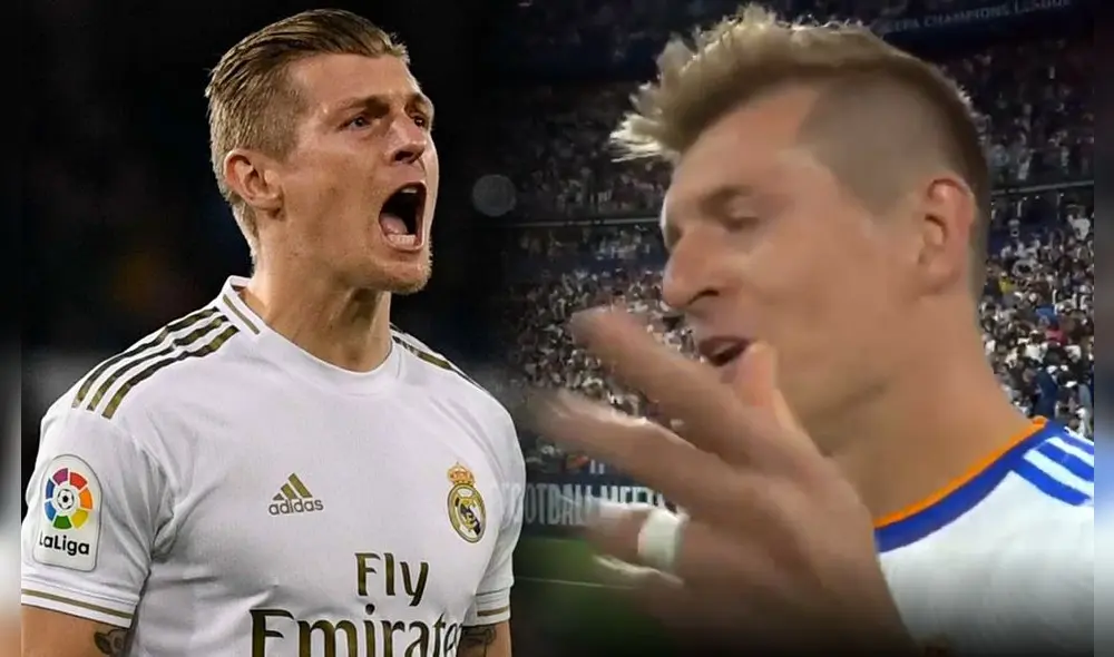 Toni Kroos consiguió su quinta Champions League. Fotos: AFP/captura Twitter