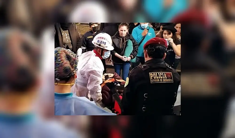 Víctima fue llevada en ambulancia a una clínica. Foto: MPT