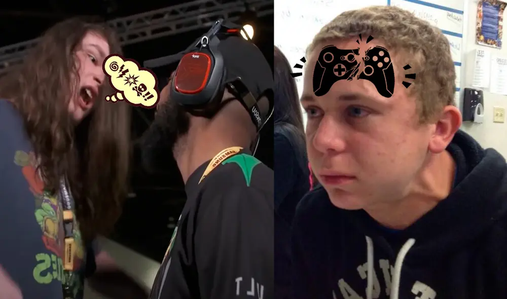 Ciertos jugadores no aguantaron la ira y tuvieron un mal episodio de en sus competencias. Foto: composición LR/ captura YouTube