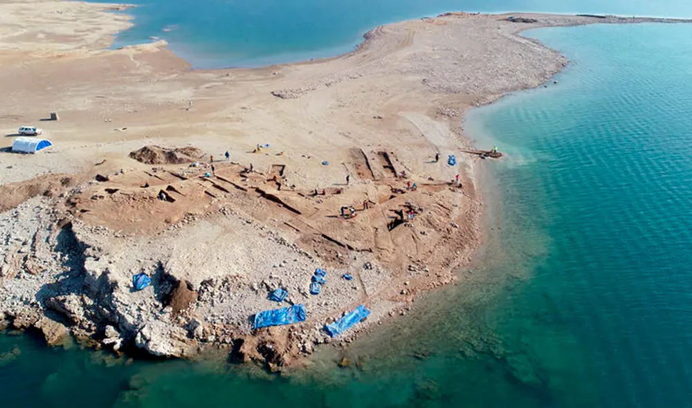 La ciudad que emergió del Tigris podría ser Zakhiku, un importante centro del Imperio Mittani. Foto: Universidades de Friburgo y Tübingen, KAO