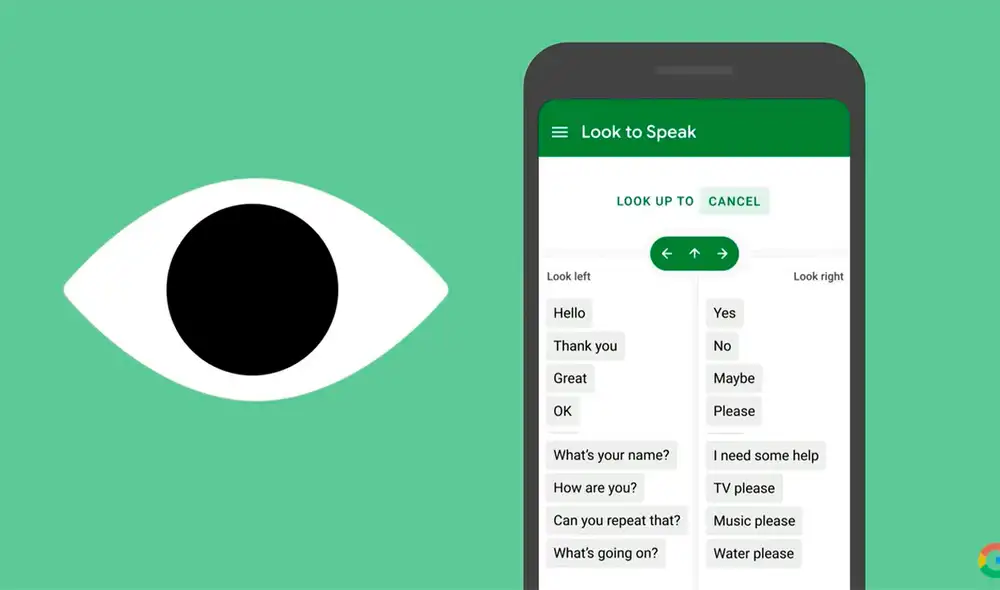 La app permite seleccionar una serie de palabras. Foto: Google La app permite seleccionar una serie de palabras. Foto: Google