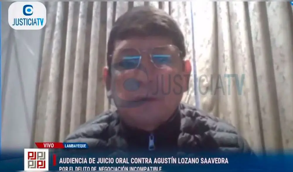 Agustín Lozano se hizo presente en audiencia virtual por presunta corrupción. Foto: captura de vídeo Agustín Lozano se hizo presente en audiencia virtual por presunta corrupción. Foto: captura de vídeo