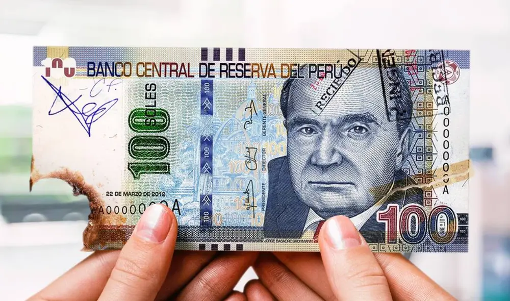 Si un billete roto llega a tus manos, lo puedes canjear por uno nuevo. Foto: Banco de la Nación