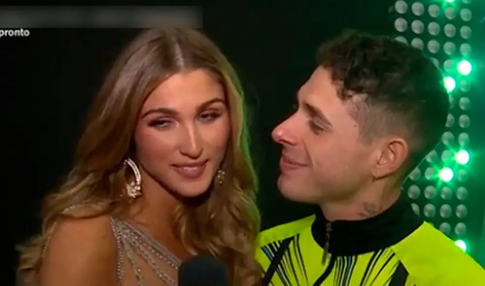 Alessia Rovegno y Hugo García mantienen una relación amorosa desde inicios de este 2022. Foto: captura América TV Alessia Rovegno y Hugo García mantienen una relación amorosa desde inicios de este 2022. Foto: captura América TV