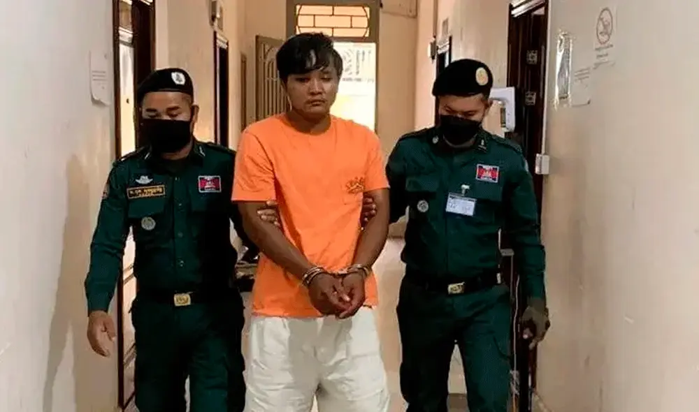 Un hombre de 27 años fue detenido en Camboya tras el cruel feminicidio contra su pareja. Los vecinos catalogaron al agresor como celoso, abusivo y violento. Foto: Yosper
