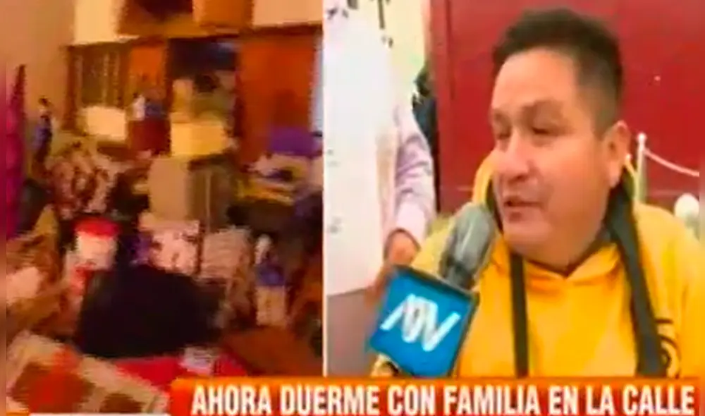 Militar continúa en la calle sin solución por parte del Ejército. Foto: captura de ATV Militar continúa en la calle sin solución por parte del Ejército. Foto: captura de ATV