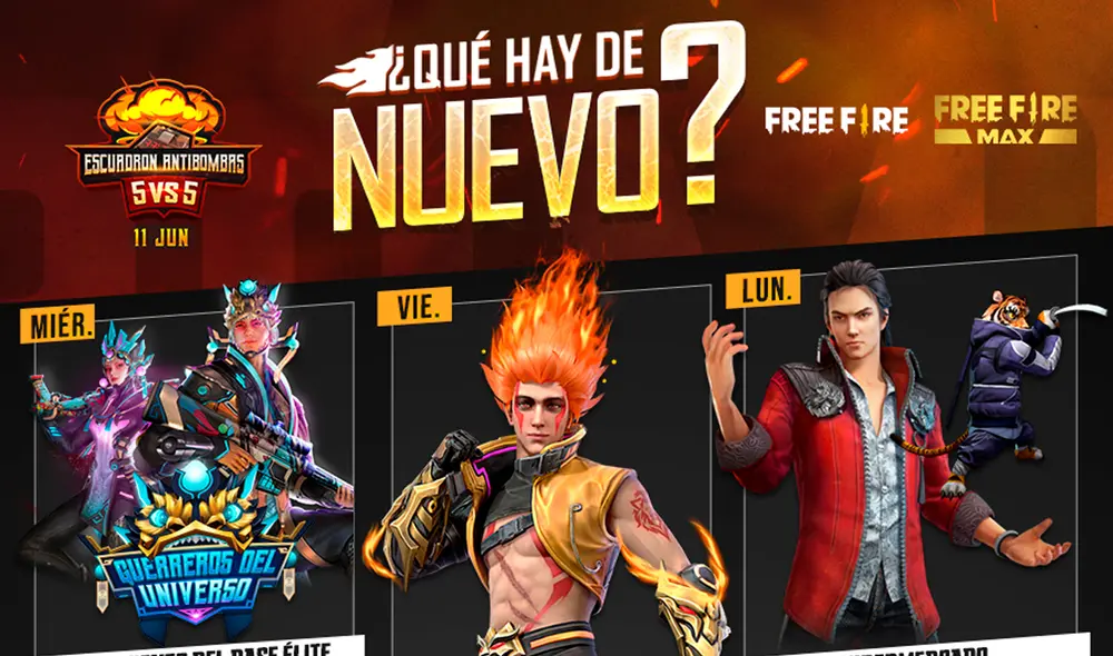 La nueva agenda semanal de Free Fire también incluye una Ruleta Mágica con increíbles recompensas. Foto: Free Fire