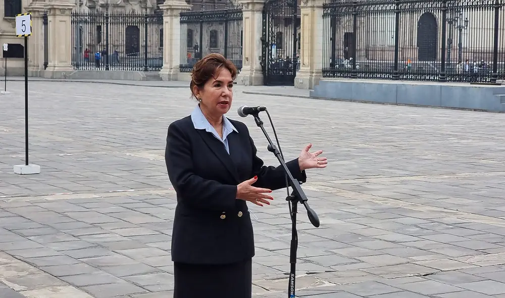 Elvia Barrios llegó este martes 31 de mayo a Palacio de Gobierno para sostener la reunión del Consejo para el Reforma del Sistema de Justicia con el jefe de Estado. Foto: Deysi Portuguez/ URPI-LR