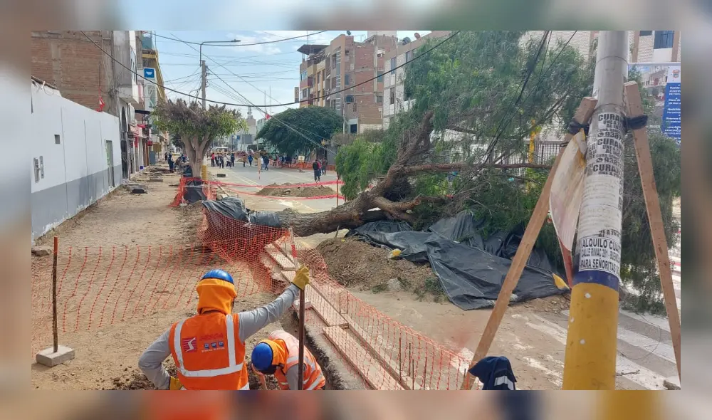 Los trabajos se ejecutan en la avenida José Balta con una inversión de casi S/ 4 millones. Foto; Clinton Medina/ La República
