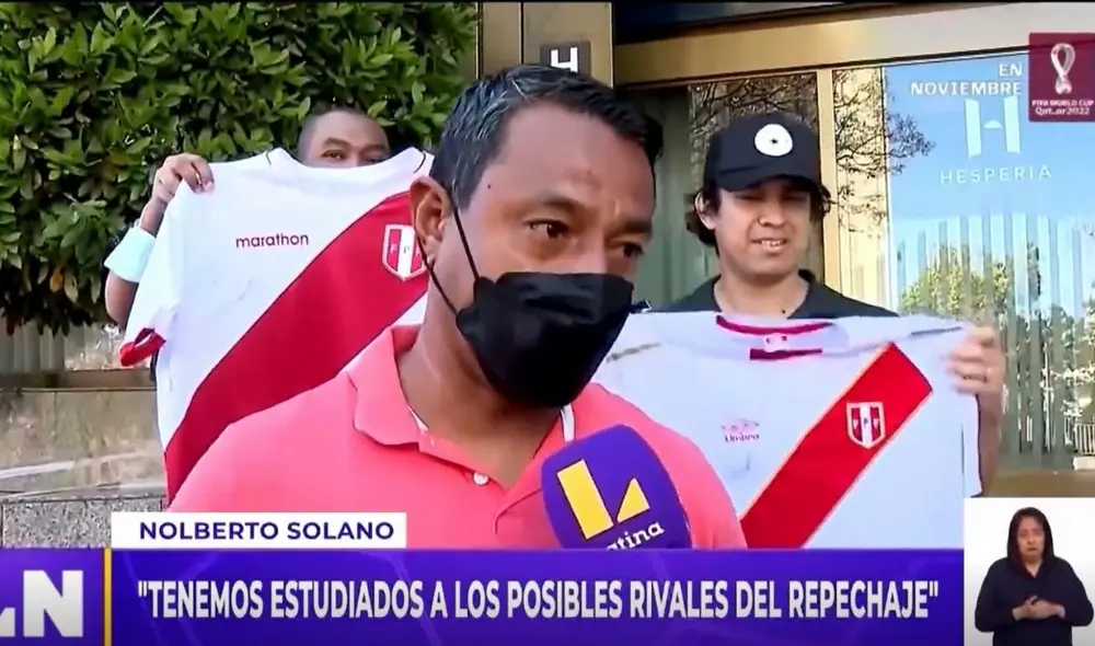 Nolberto Solano en Barcelona. Foto: captura Latina TV.
