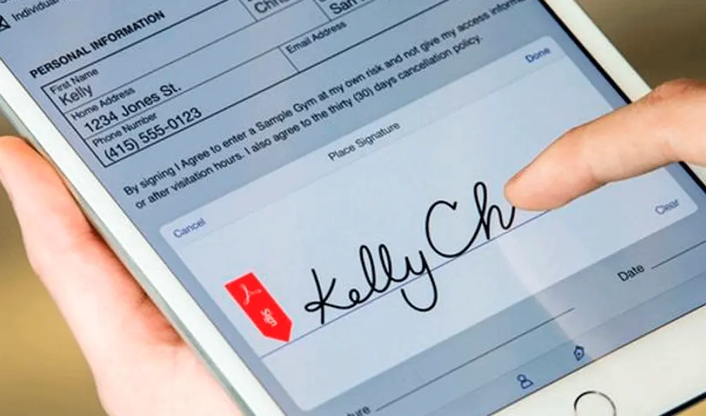 Adobe Fill & Sign está disponible en Android y iPhone. Foto: Computing
