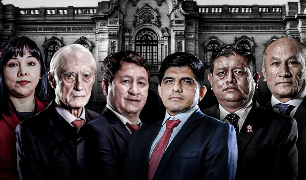 De izquierda a derecha: Mirtha Vásquez, Héctor Bejar, Guido Bellido, Juan Carrasco, Walter Ayala y Juan Silva. Foto: composición Jazmín Ceras/La República De izquierda a derecha: Mirtha Vásquez, Héctor Bejar, Guido Bellido, Juan Carrasco, Walter Ayala y Juan Silva. Foto: composición Jazmín Ceras/La República