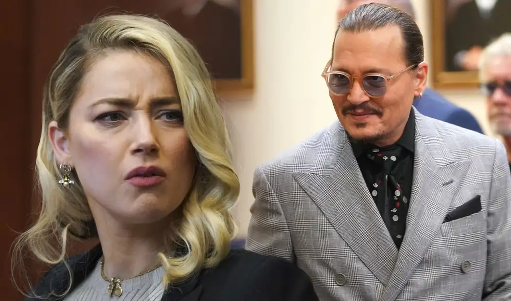 Johnny Depp escuchó atentamente la sentencia en contra de su ex esposa Amber Heard. Foto: composición LR