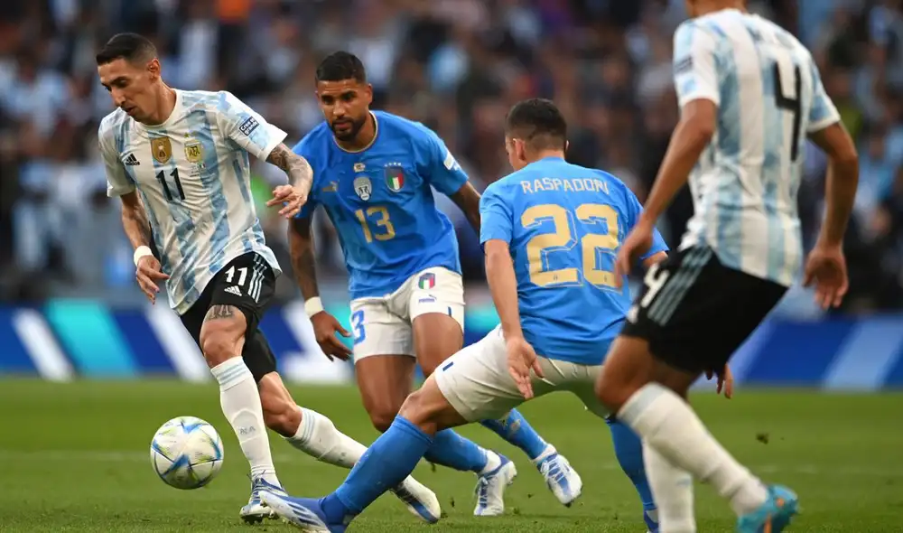 Argentina e Italia juegan a partido único en Wembley. Foto: EFE. Argentina e Italia juegan a partido único en Wembley. Foto: EFE.