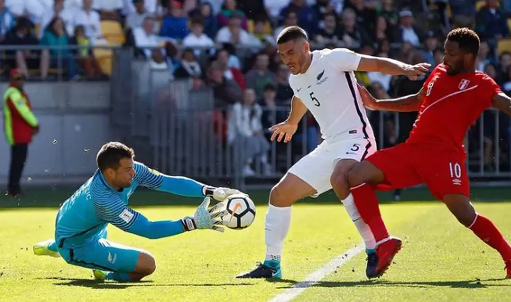 Perú vs. Nueva Zelanda se enfrentaron en el repechaje del Mundial Rusia 2018. Foto: EFE