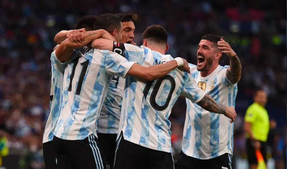 Argentina ganó 2-0 a Italia y se consagró como campeón de la Finalissima 2022. Foto: EFE