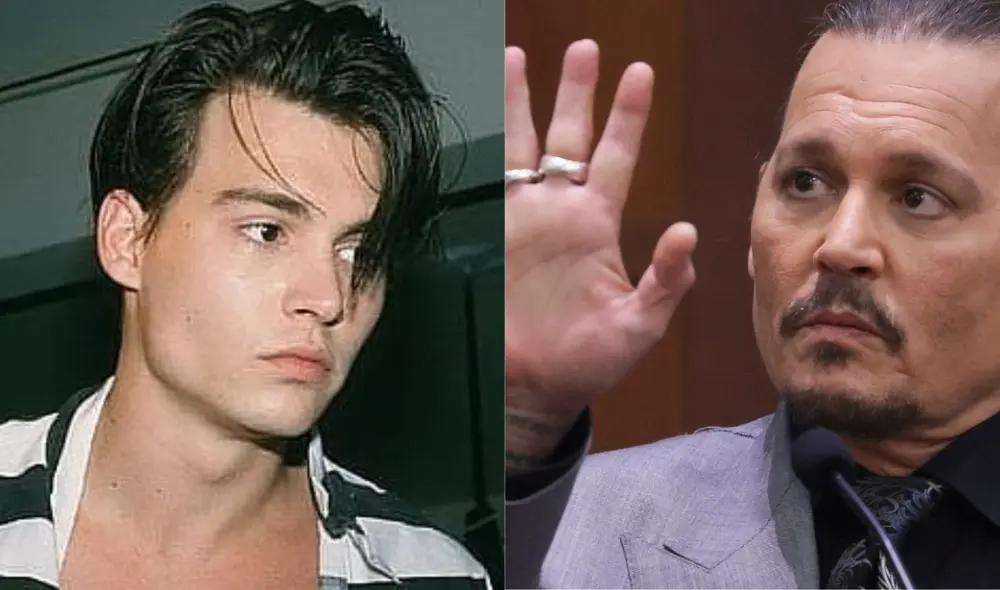 El antes y después de Johnny Deep. Foto: composición LR