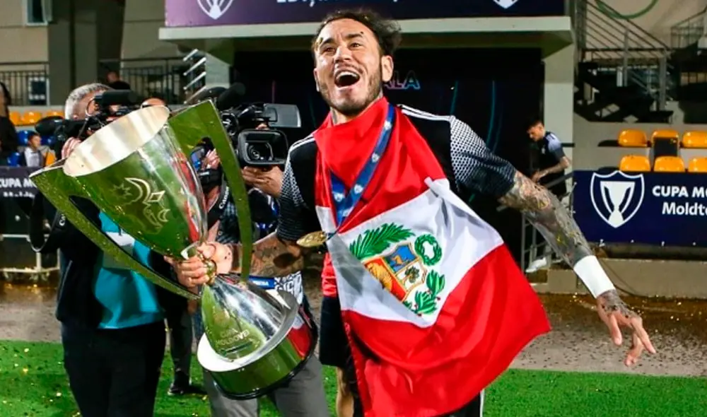 Gustavo Dulanto ganó la División Nacional de Moldavia con el Sheriff Tiraspol. Foto: Instagram Gustavo Dulanto ganó la División Nacional de Moldavia con el Sheriff Tiraspol. Foto: Instagram