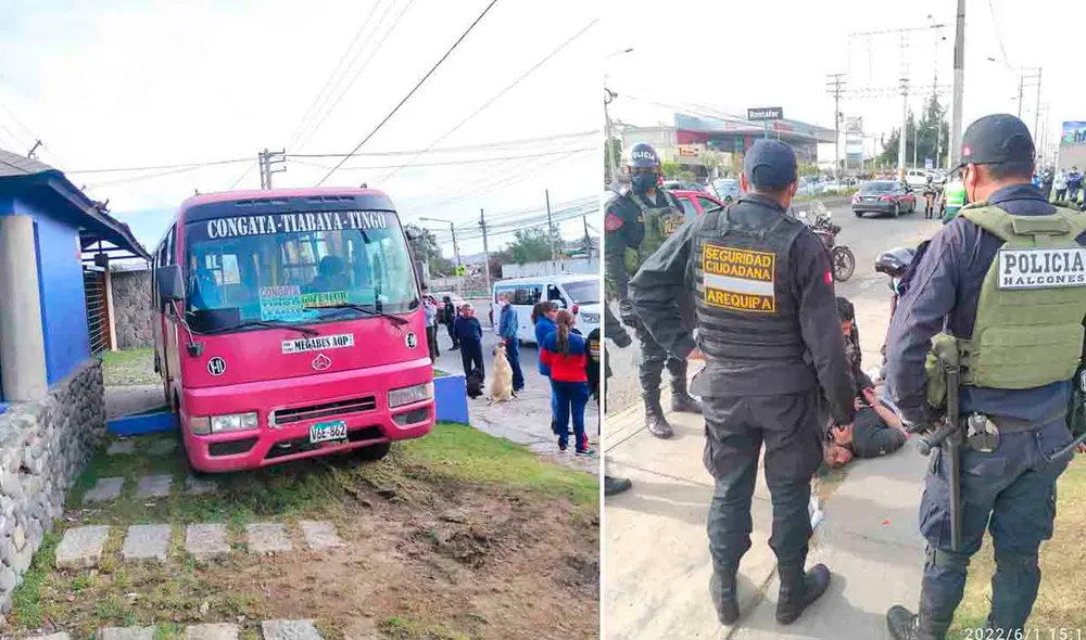 Unidad se despistó a la altura de local de eventos. Foto: Composición/PNP