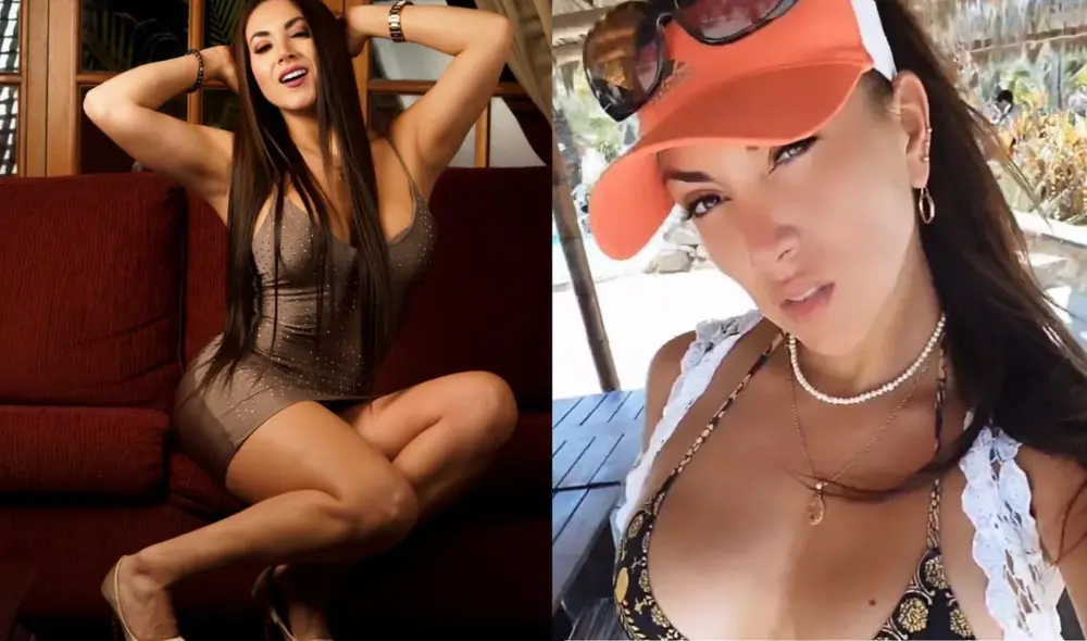 La popular modelo que fue ampayada con Néstor Villanueva. Foto: composición/ Instagram