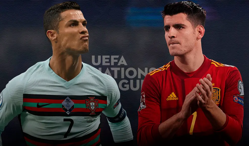 Portugal vs. España: ambas escuadras nacionales jugarán por la fecha 1 de Nations League. Foto: composición de La República