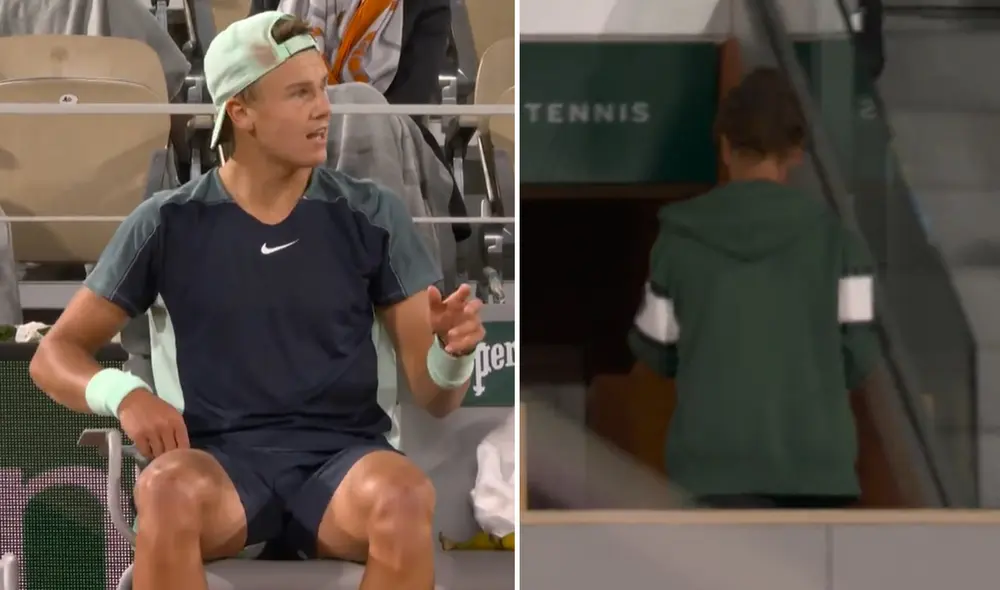 Holger Rune descargó su frustración con su madre. Foto: captura de Eurosports