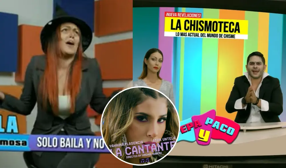 Yahaira Plasencia hizo una representación sobre la realidad en "La cantante". Foto: composición LR/ captura de Youtube