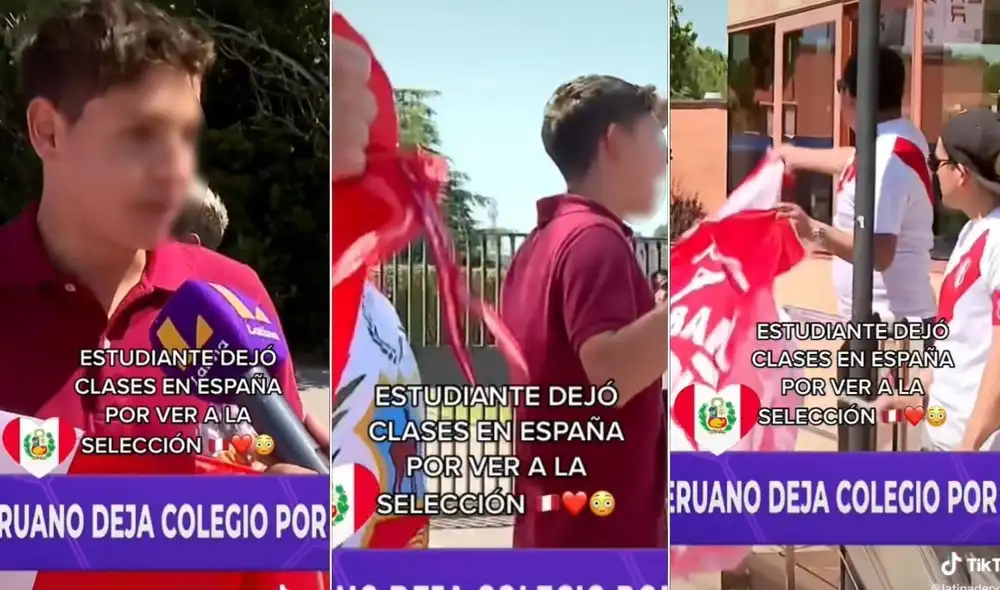 La viral escena compartida por la cuenta @latinadeportes emocionó a miles de usuarios en las redes sociales. Foto: captura de TikTok La viral escena compartida por la cuenta @latinadeportes emocionó a miles de usuarios en las redes sociales. Foto: captura de TikTok