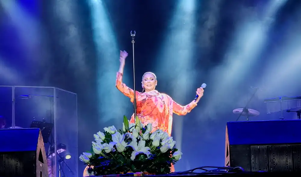 Isabel Pantoja cautivó con su potente voz en su último concierto en Perú. Foto: Antonio Melgarejo, La República