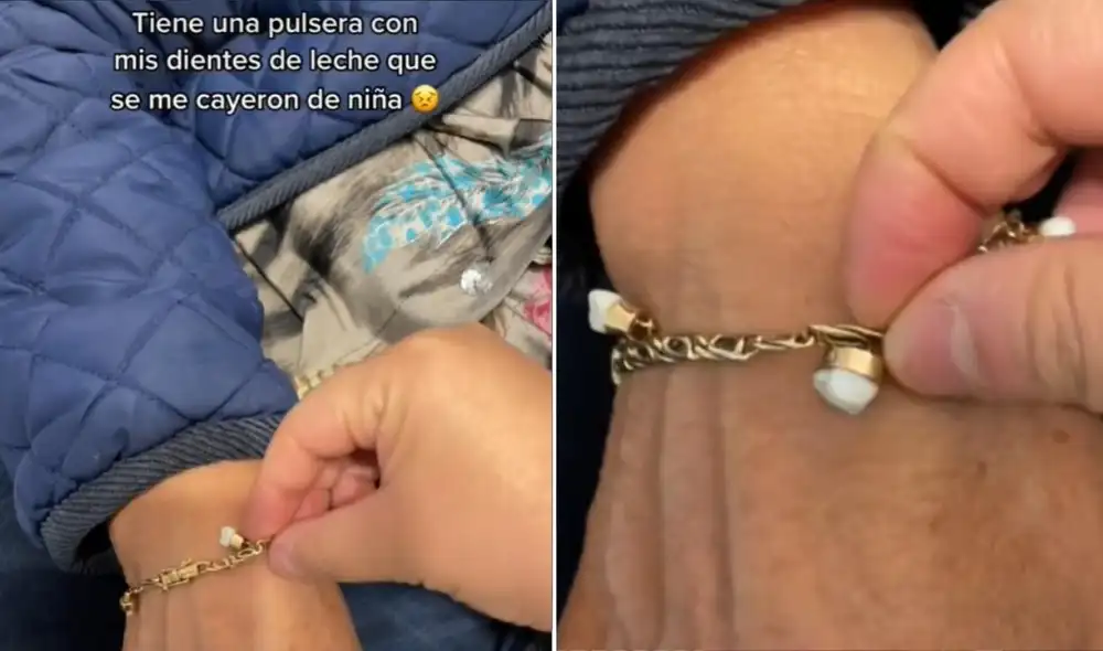 Algunas usuarias mostraron su interés por armar pulseras y aretes con los dientes de leche de sus hijos. Foto: captura de TikTok
