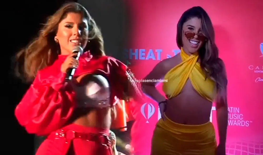 Yahaira Plasencia estrenó "La cantante" y puso a gozar a todos en los Premios Heat 2022. Foto: captura/TNT/TikTok