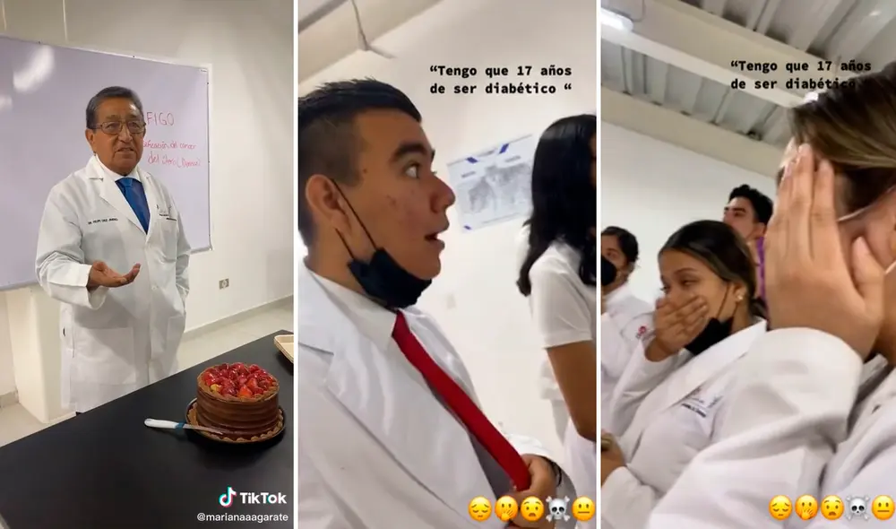 El rostro de sorpresa que pusieron los estudiantes se convirtió en viral en redes. Foto: captura de TikTok