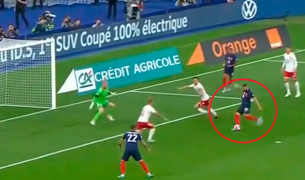 El goleador francés está imparable, todo lo ve gol. Foto: captura de ESPN El goleador francés está imparable, todo lo ve gol. Foto: captura de ESPN