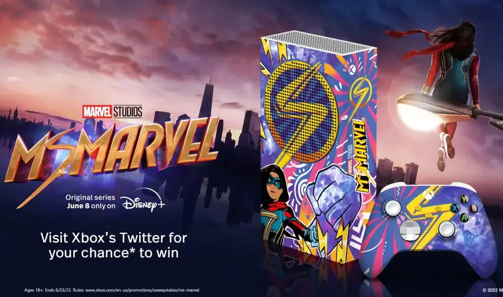 Consola Xbox Series S se basa en la superheroína de Marvel. Foto: Xbox