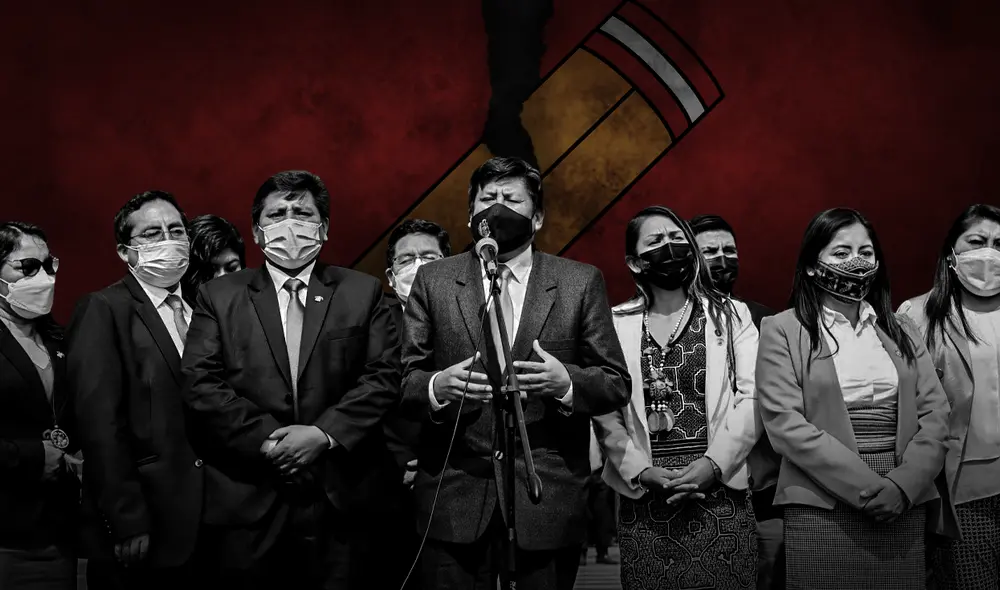 La bancada de Perú Libre ha sufrido 20 bajas en menos de un año. Foto: composición de Jazmin Ceras/La República