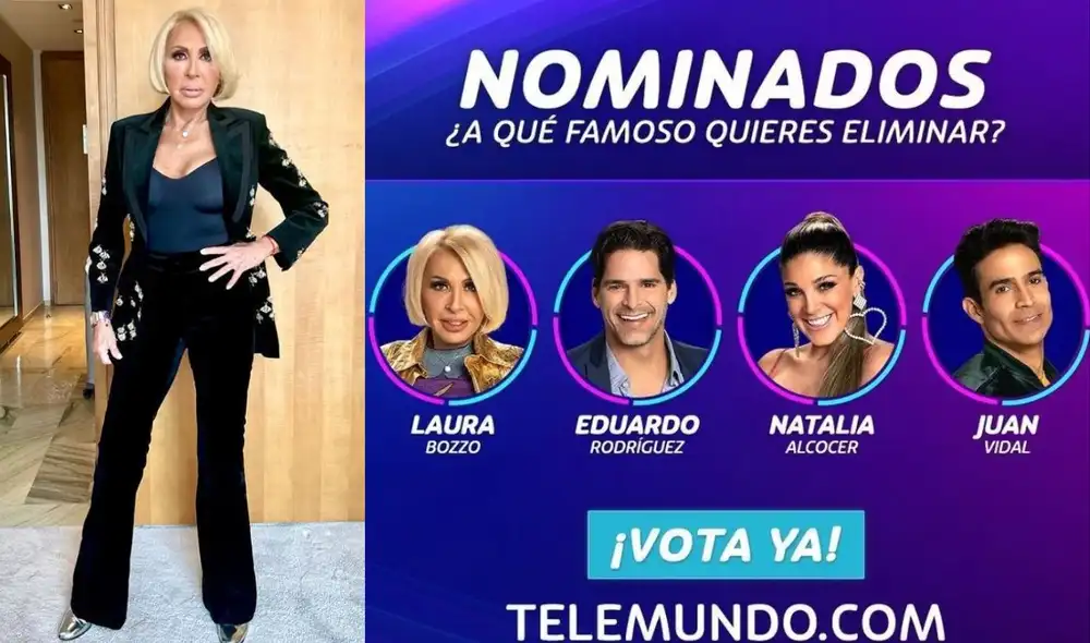 Laura Bozzo entre los 4 nominados de "La casa de los famosos 2" para dejar el show. Foto: composición LR/ Instagram