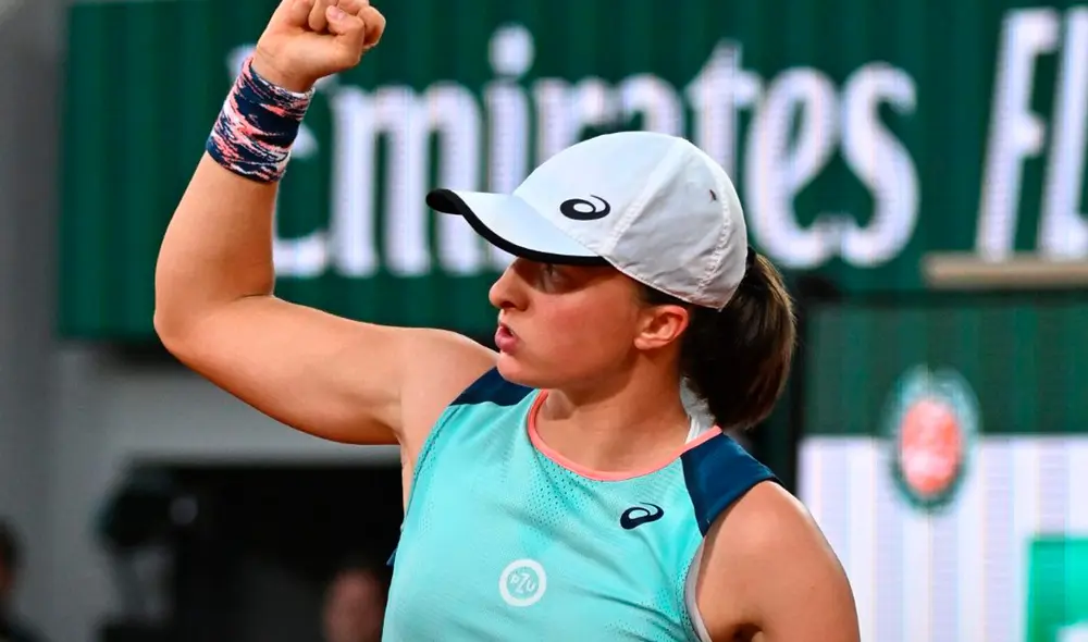 Iga Swiatek ganó el Roland Garros en la rama femenina con tan solo 21 años. Foto: @rolandgarros