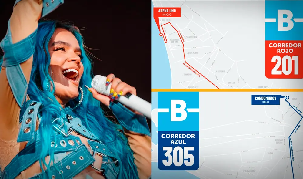 Al término de los conciertos de Karol G, los corredores tendrán tres rutas para que las personas puedan regresar a sus hogares. Foto: composición/LR/ATU. Al término de los conciertos de Karol G, los corredores tendrán tres rutas para que las personas puedan regresar a sus hogares. Foto: composición/LR/ATU.