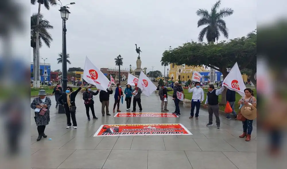 El PMP llegó hasta la plaza de armas de Trujillo. Foto: H. Rodríguez/La República